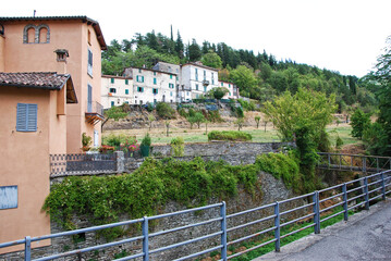 La cittadina di Marradi in provincia di Firenze, Toscana, Italia.