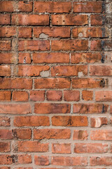 Old brick wall texture pattern grunge background  ,concept to interior design