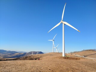 A picture of the scenery taken in Korea's sunny weather
