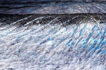 Close up of glacier ice