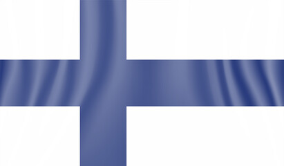 Finland grunge, old, scratched style flag