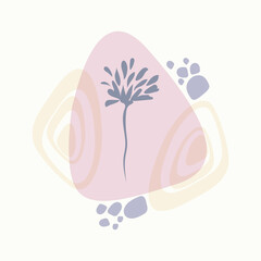 Abstract geometric hand drawn shapes wallpaper background