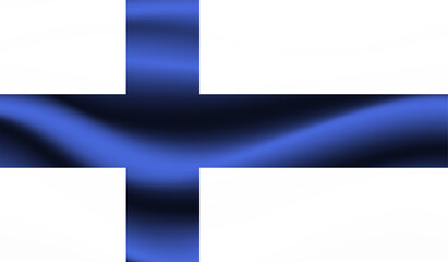 Naklejka premium Finland grunge, old, scratched style flag