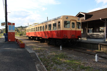 Obraz premium いすみ鉄道・小湊鐡道 上総中野駅