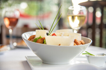cheese and wine