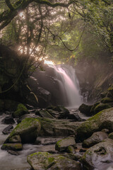 Meoto waterfall in Kumamoto Japan