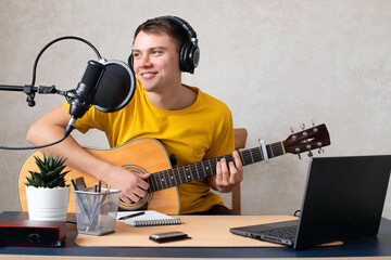 The guy in live online live records podcasts, plays guitar and harmonica.