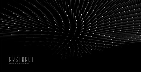 abstract 3d style particle black background design