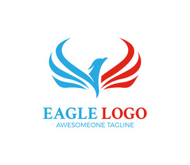 eagle logo design, vector, icon, symbol, template