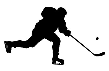 hockey player silhouette