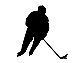 hockey player silhouette