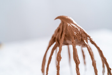 Chocolate ganache cupcake