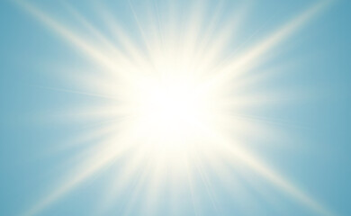 Bright beautiful star.Vector illustration of a light effect on a transparent background.