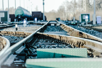 pool at night, railway