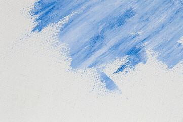creative background, stain of colored primer rubbed on the surface of a linen canvas, temporary object, close, toning