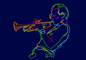 jazz trumpet player © mauromod