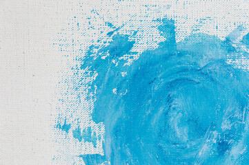 creative background, stain of colored primer rubbed on the surface of a linen canvas, temporary...