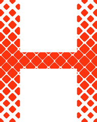 h letter typography logo design vector