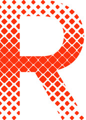 r letter typography logo design vector