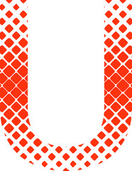 u letter typography logo design vector