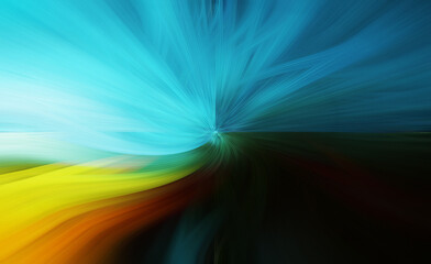 Digital Illustration Vibrant Abstract Background