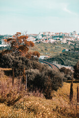Vista via ferroviária comboio Lisboa