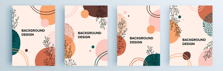 Modern abstract covers set, minimal covers design. Colorful geometric background, vector illustration.