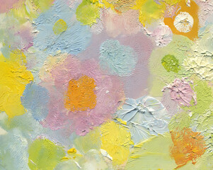 Pastel positive color abstract painted background. 