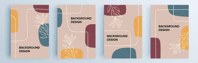 Modern abstract covers set, minimal covers design. Colorful geometric background, vector illustration.