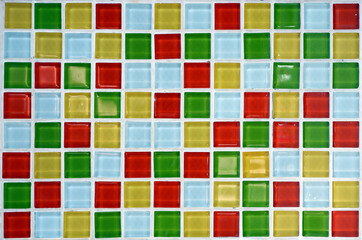 Multicolored mosaic for texture and background