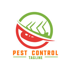pest control logo for fumigation business. vector illustration