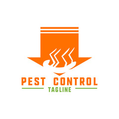 pest control logo for fumigation business. vector illustration