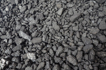 Coal the largest source of energy for the generation of electricity in power stations worldwide. Background or texture