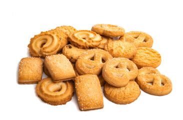 butter cookies isolated