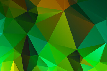 Plakat Green gradient vivid abstract design background texture graphic modern