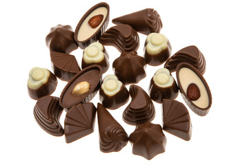 chocolate candy isolated