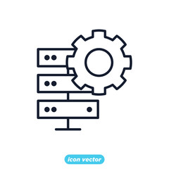 database icon. statistics, analytics symbol template for graphic and web design collection logo vector illustration