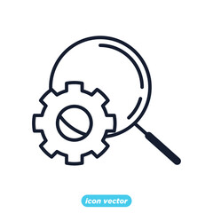 search analytics icon. statistics, analytics symbol template for graphic and web design collection logo vector illustration