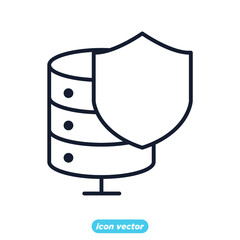 database icon. statistics, analytics symbol template for graphic and web design collection logo vector illustration