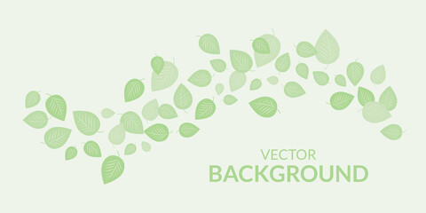 Elegant background with leaves