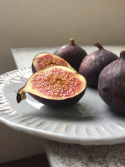 figs on a plate