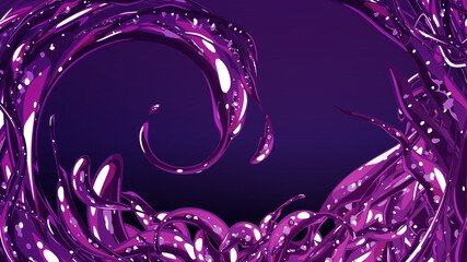 風属性のエフェクト風の竜巻イラスト Wall Mural Wallpaper Murals ふわぷか