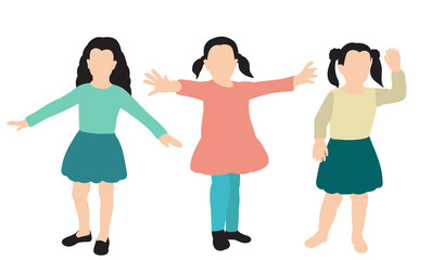 Fototapeta premium vector, isolated, in flat style children, play, kindergarten
