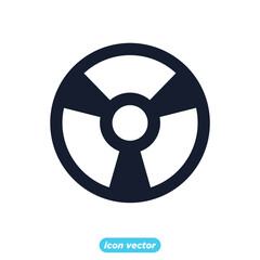 Fototapeta premium radiation biohazard icons. Science element symbol template for graphic and web design collection logo vector illustration