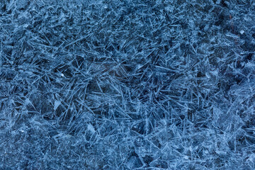 Ice frozen water. Natural background