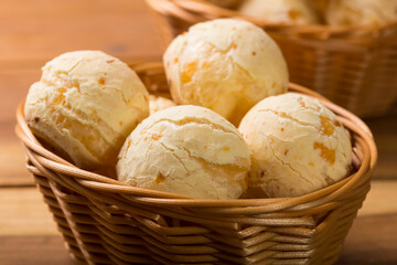 Cheese bread, traditional brazilian snack.
