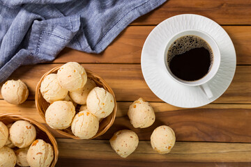 Cheese bread, traditional brazilian snack.