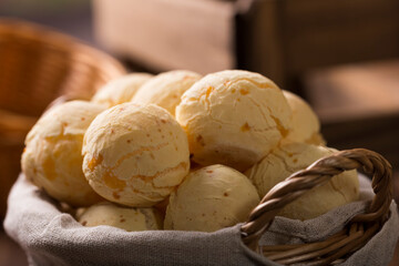 Cheese bread, traditional brazilian snack.
