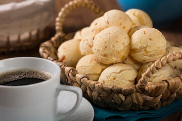 Cheese bread, traditional brazilian snack.