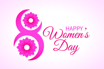 March 8th womens day celebration background
